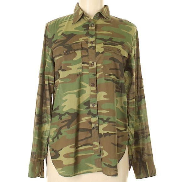 Denim & Supply Ralph Lauren Tops - Camouflage Button Up by Denim and Supply Medium
